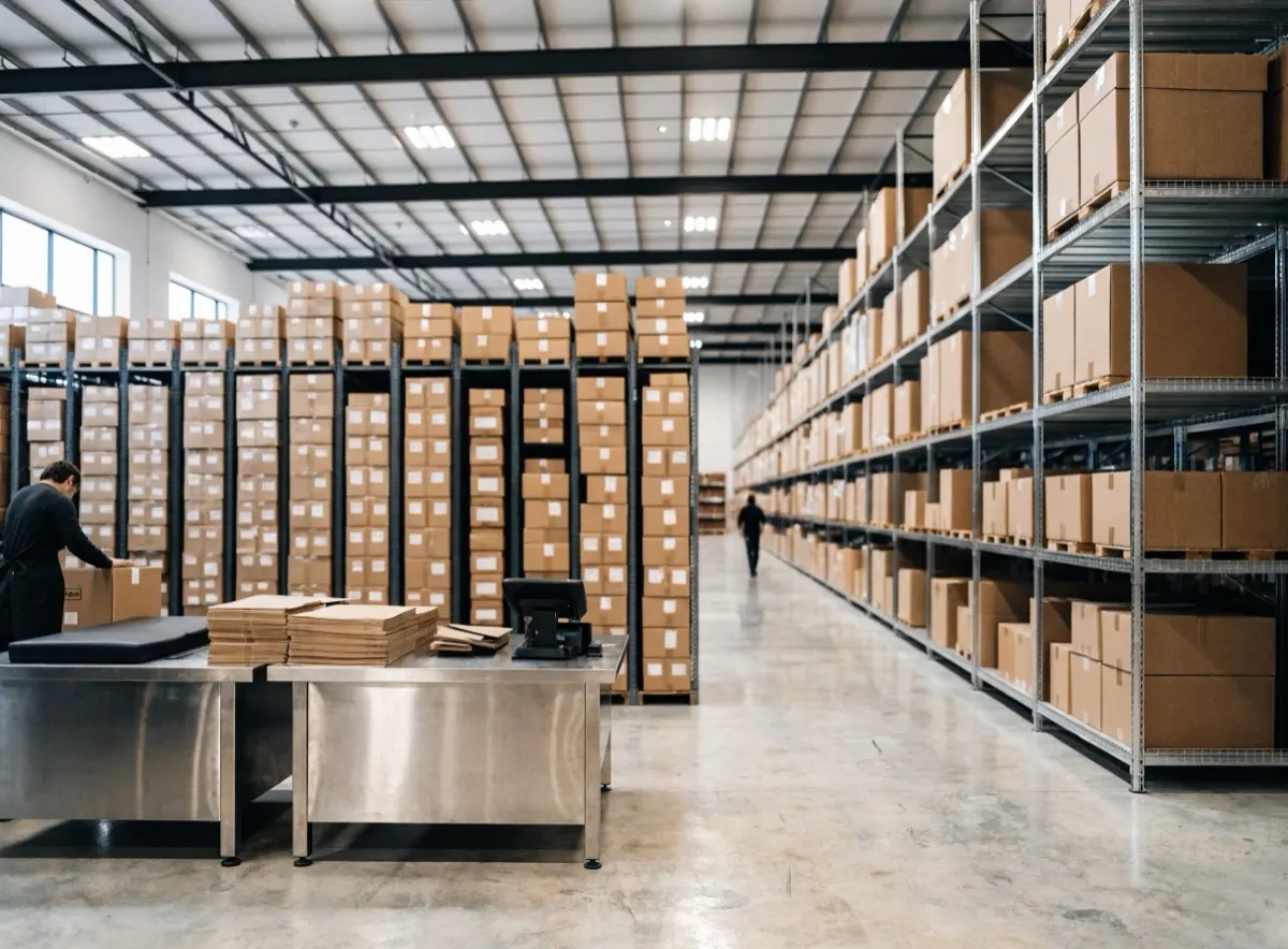 E-commerce fulfilment warehouse
