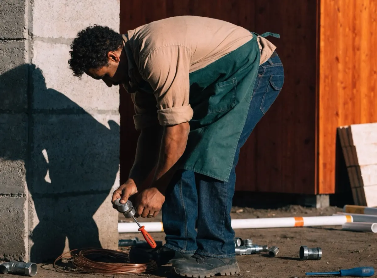 Tradesperson at work
